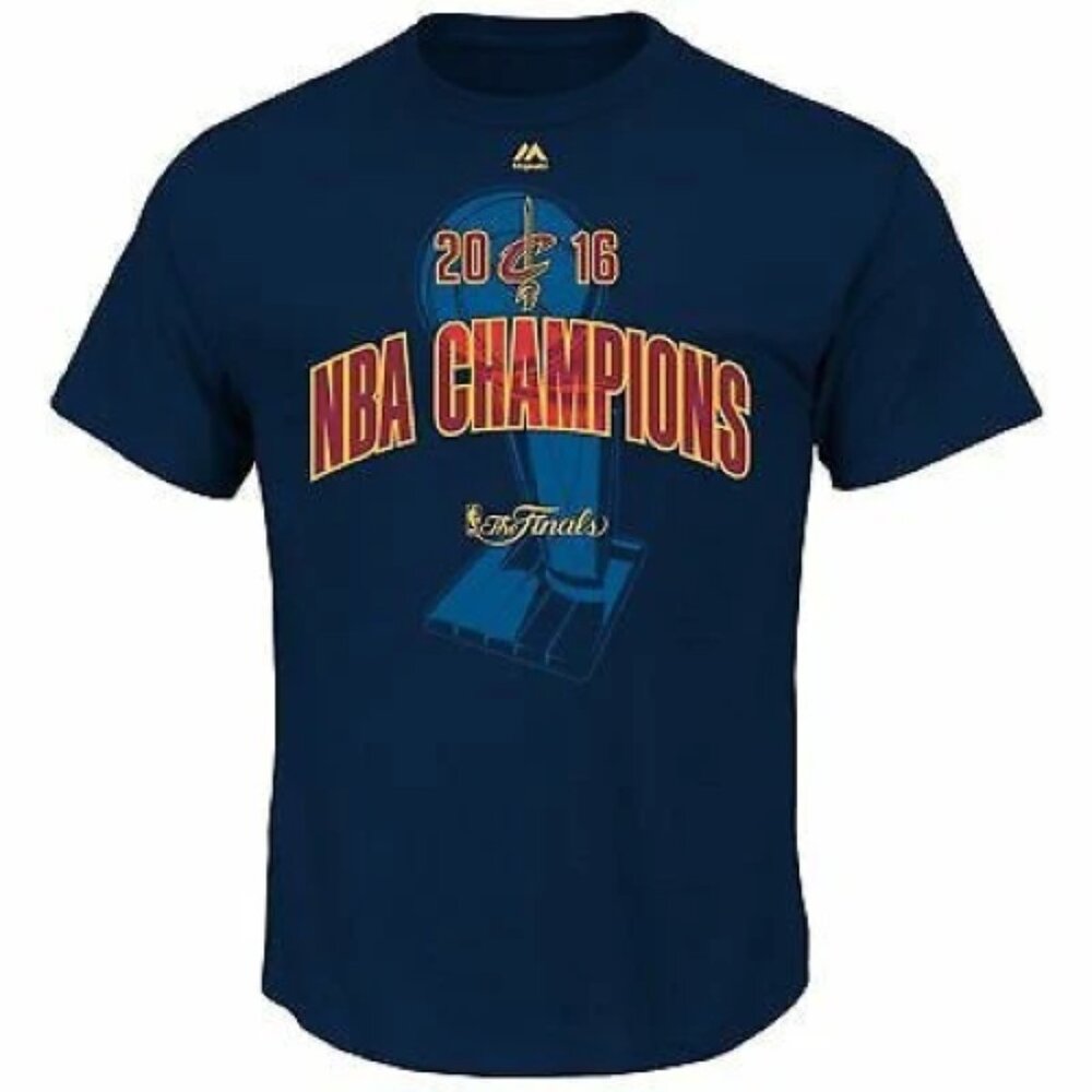 NBA Cleveland Cavaliers Men's 2016 Champions Roster Wordmark Short Sleeve Tee L